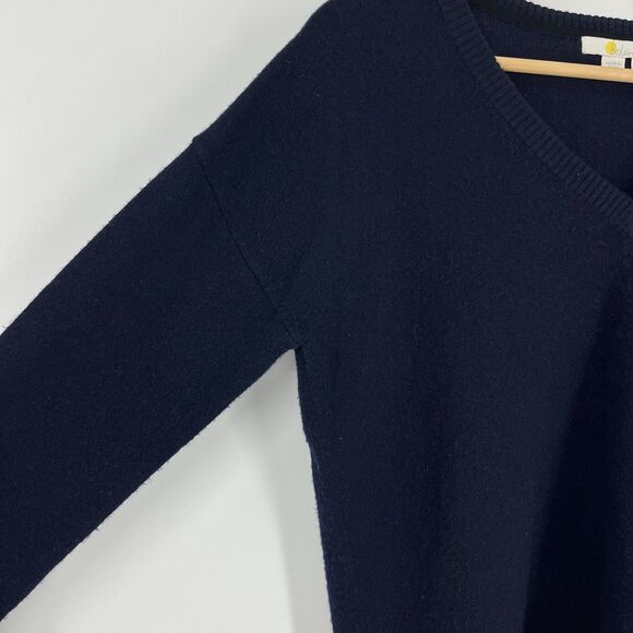 Boden Sweater Size 2 US 6 UK Womens Navy Blue Cashmere V Neck Knit Pullover - Picture 4 of 7